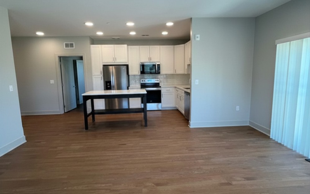 E2 - 3 bedroom floor plan layout with 2 bathrooms and 1375 square feet (Kitchen)